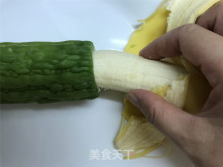 Bitter Gourd Stuffed Banana recipe