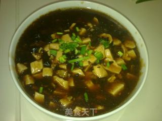 Tofu Soup with Mushroom and Mushroom Warm in Winter recipe