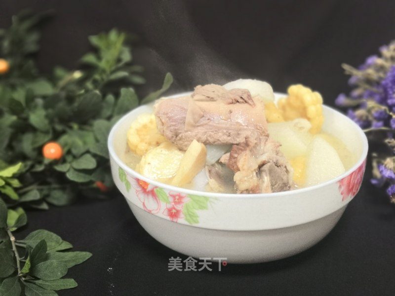 Corn, Winter Bamboo Shoots and Carrot Bone Soup recipe