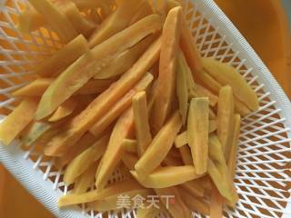 Fried Sweet Potato Strips recipe