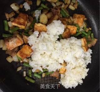 Curry Salmon Fried Rice recipe