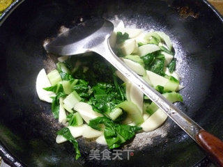 Stir-fried Junfold Vegetables with Rice White recipe