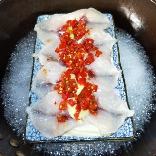 Steamed Tofu with Pickled Pepper and Fish Fillet recipe