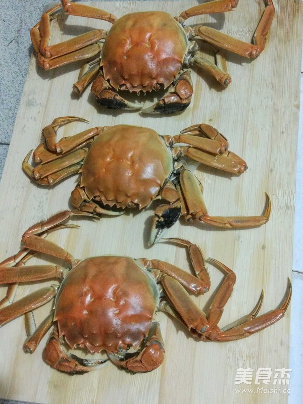 Steamed Hairy Crabs recipe