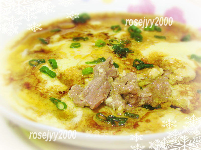 Steamed Beef Slices with Egg