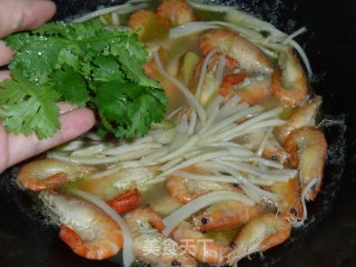 Shrimp Boiled King Pleurotus recipe