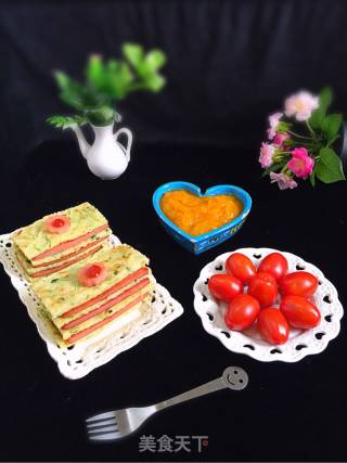 Zucchini Ham Sandwich recipe