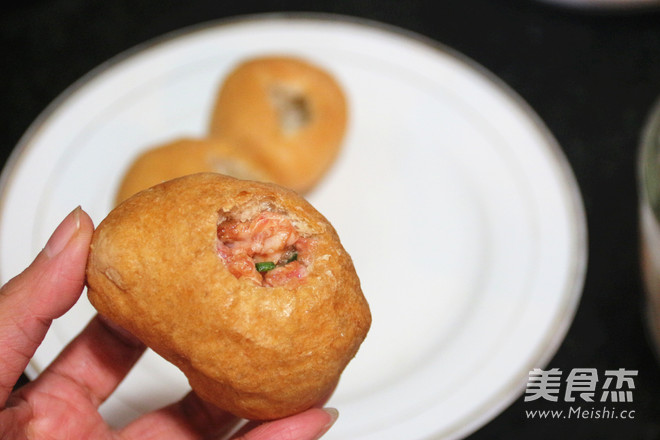 A Ball of Chicken Meat Stuffed with Gluten recipe