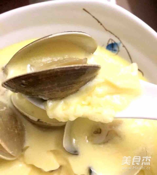 Steamed Egg with Clams recipe