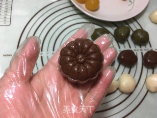 Three-color Snowy Mooncakes recipe