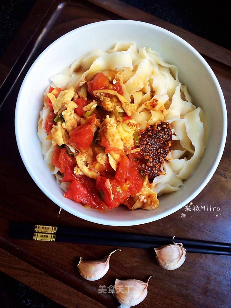Noodles with Tomato and Egg Knife recipe