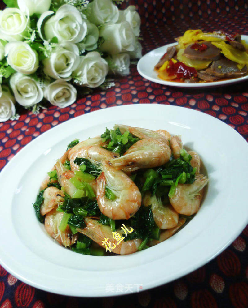 Stir-fried Shrimp with Pickled Vegetables recipe