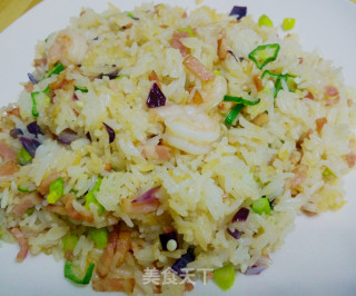 #柏翠大赛#colorful and Colorful Roasted Seasonal Vegetable Baked Rice recipe