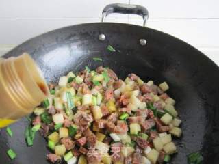 Diced Chinese Sausage and Sour Radish recipe