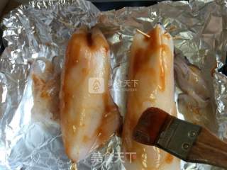 #aca Baking Star Competition# Grilled Squid Sticky Rice Tube recipe