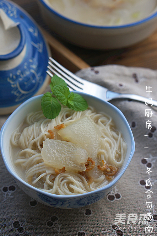 Winter Melon and Shrimp Noodle Soup recipe