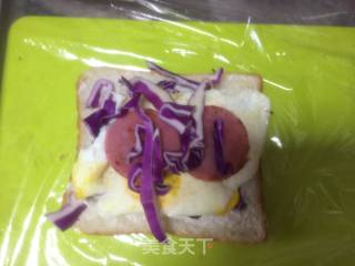 Purple Cabbage Double Sandwich recipe