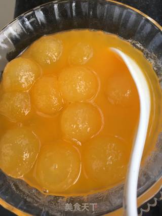 "home Cooking" Winter Melon Balls with Orange Juice recipe