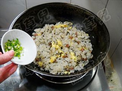 Fried Rice with Pickled Vegetables and Eggs recipe