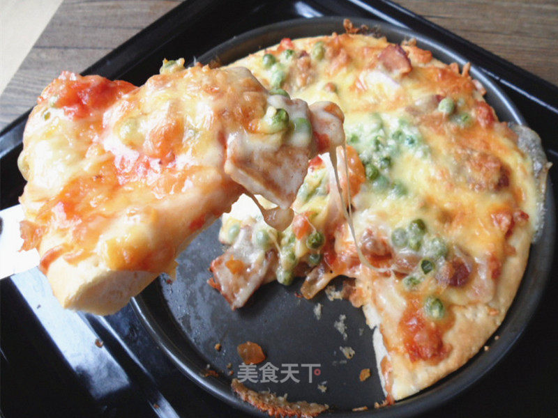 Pork Pizza------------create A Pizza that My Son Likes recipe