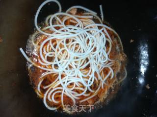 Rice Noodles with Minced Meat recipe