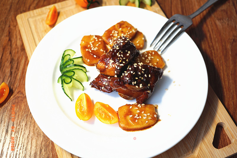 #trust之美#[riang Ribs Roasted Rice Cake] recipe