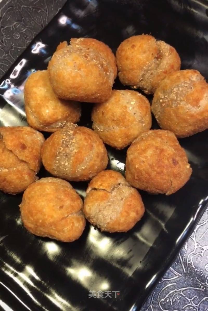 Fried Glutinous Rice Eggshell Balls recipe