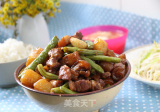 #trust之美# Stewed Pork Belly with Potatoes and Beans recipe