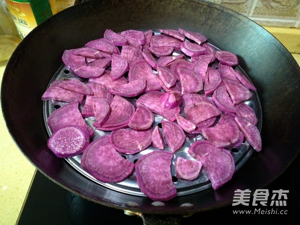 Purple Sweet Potato Glutinous Rice Cake recipe