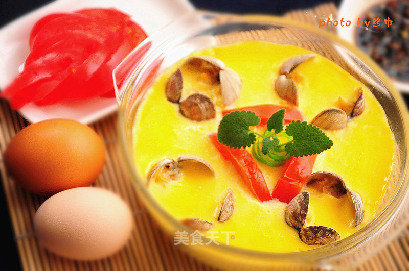 #新农健康婚纱#---tomato Clam Steamed Egg recipe