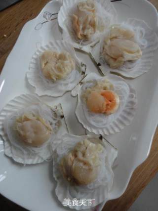 Steamed Scallops with Garlic Vermicelli recipe