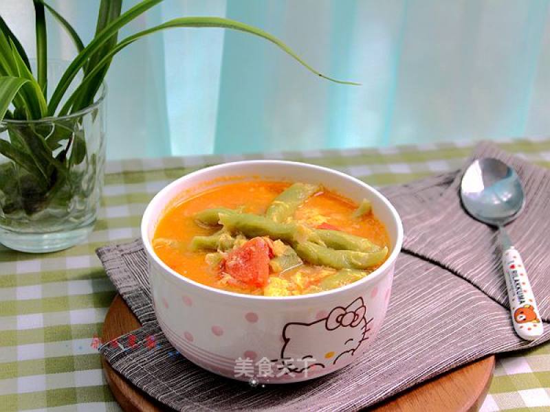 Tomato and Egg Soup Scissors Noodles recipe