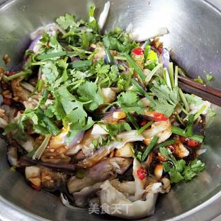 Shredded Eggplant with Cold Dressing recipe