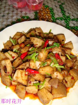 Spicy Stir-fried Lotus Root with Bean Drum recipe