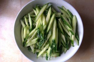 Spicy Pickled Cucumber Shreds recipe
