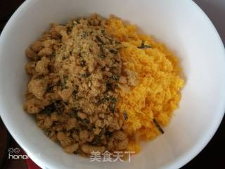 Pork Floss Salted Egg Snowflake Crisp recipe