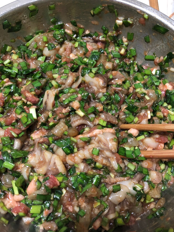 Shrimp and Cuttlefish Dumplings recipe