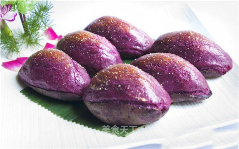 #aca烤明星大赛#cheese Baked Purple Sweet Potato