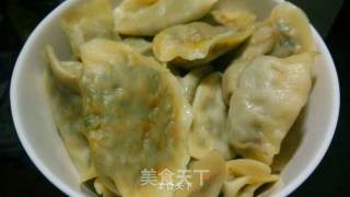 Cooked Meat Dumplings with Leek recipe