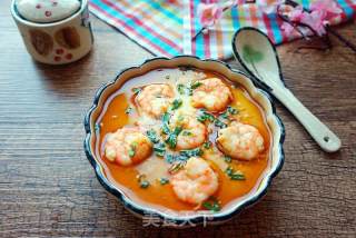 Steamed Tender Eggs with Shrimp recipe