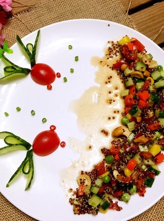 Quinoa Salad with Colorful Mixed Vegetables