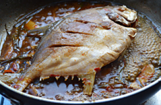 Braised Pomfret recipe