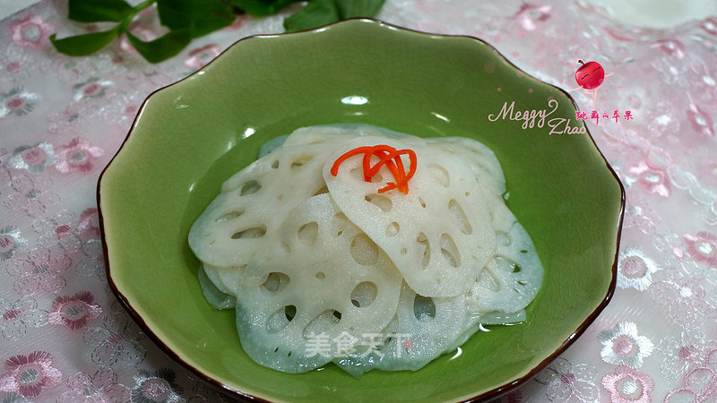 Cold Sweet and Sour Lotus Root Slices recipe