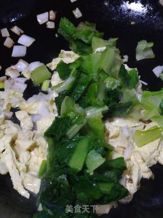 Lettuce Leaves Burnt Bean Curd recipe