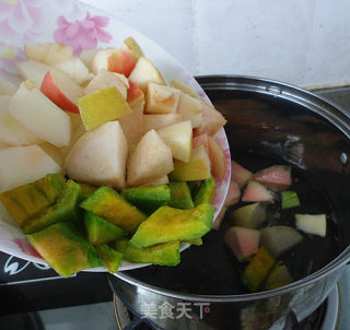 Osmanthus Lotus Root Powder Melon Fruit Soup recipe