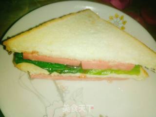 Lettuce Ham Sandwich recipe