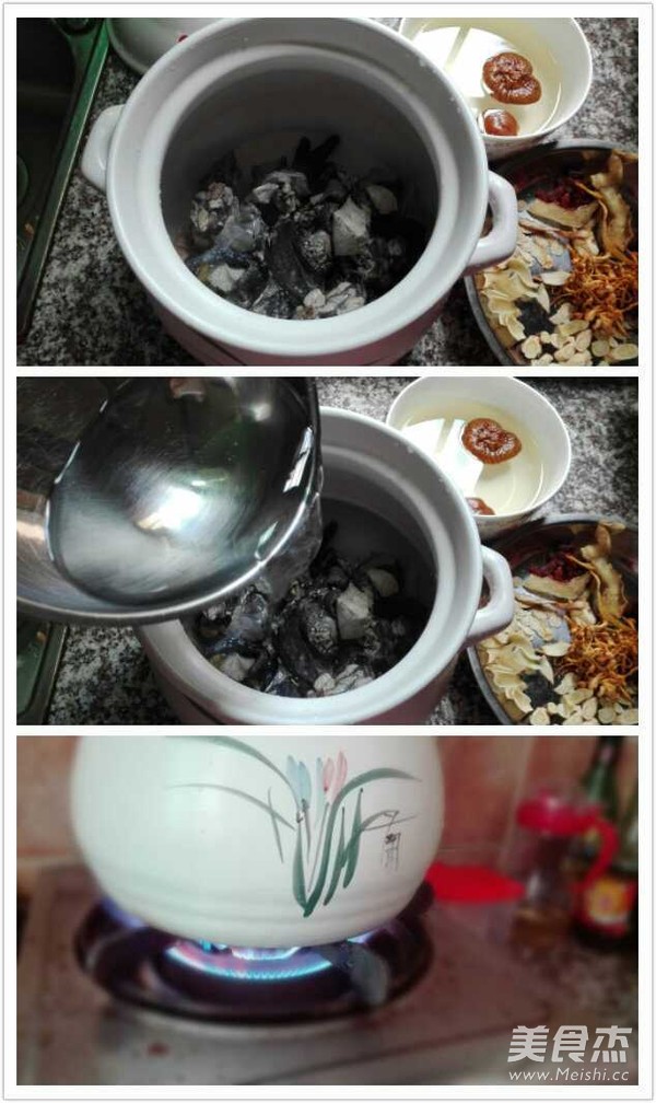 Cordyceps Flower American Ginseng Black Chicken Soup recipe