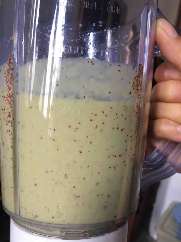 Avocado, Nectarine and Red Date Milkshake recipe