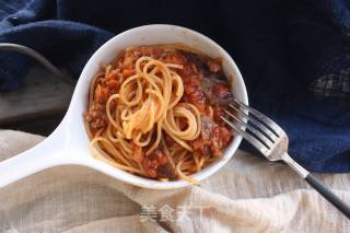 Spaghetti with Meat Sauce (with Meat Sauce) recipe