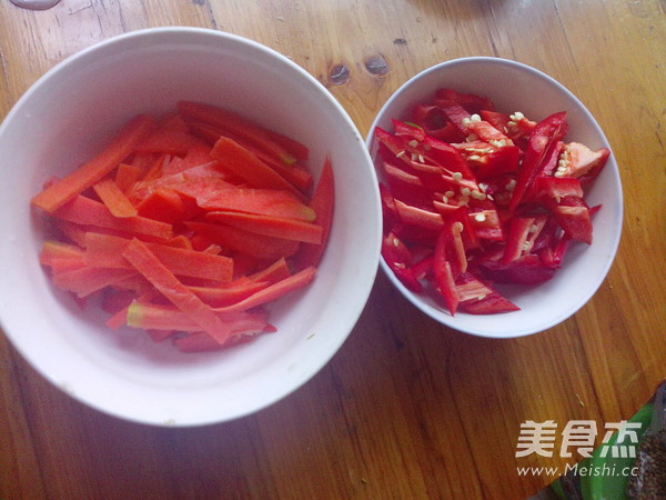 Fried Duck Intestines with Kimchi recipe